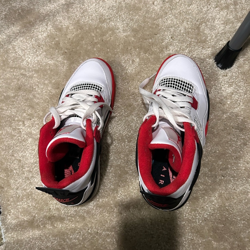 Jordan Red and White Women's Sneakers